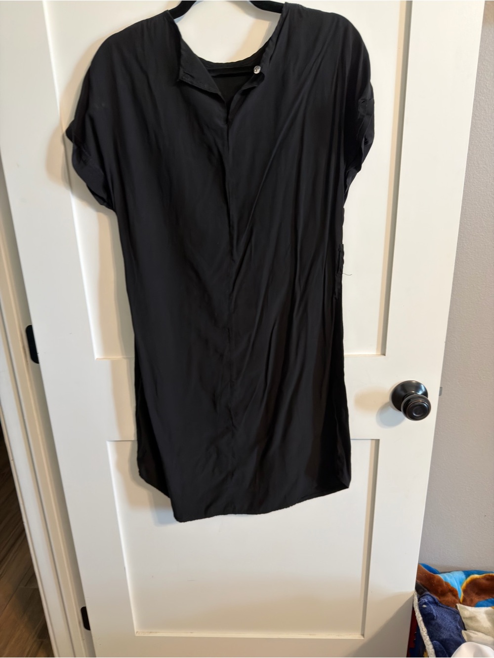 SHEIN Black Short Sleeve women's short dress